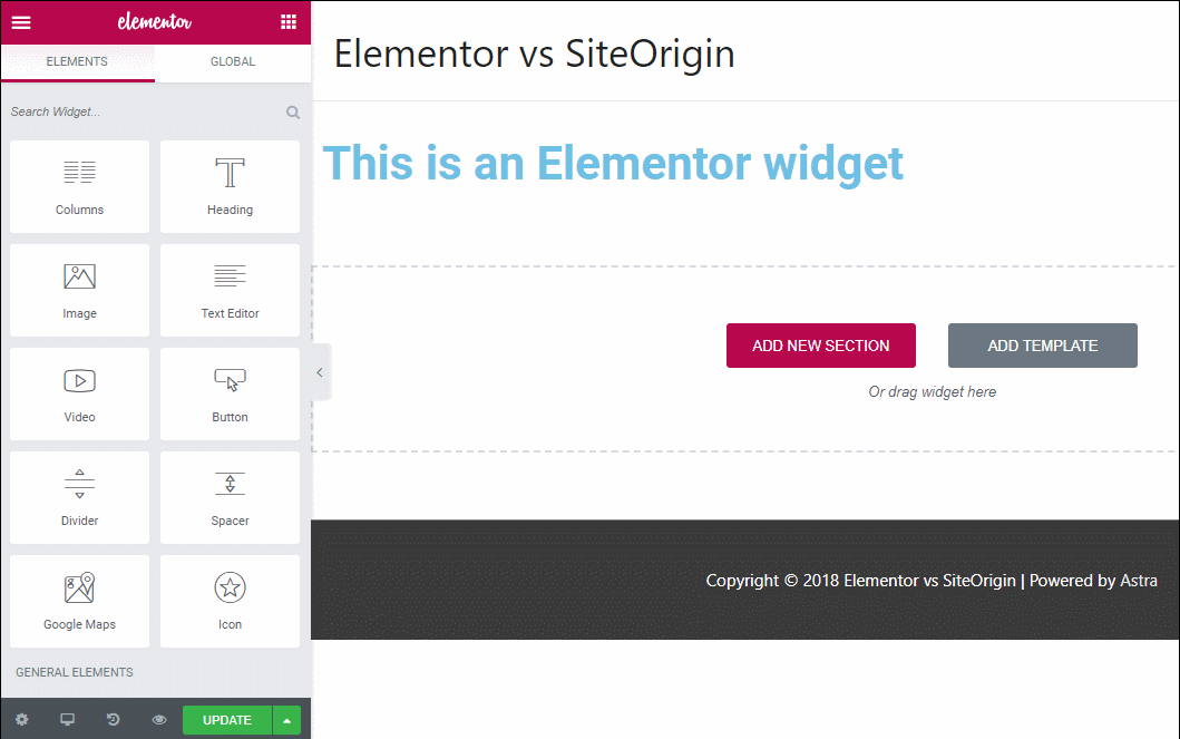 Page builder Integration