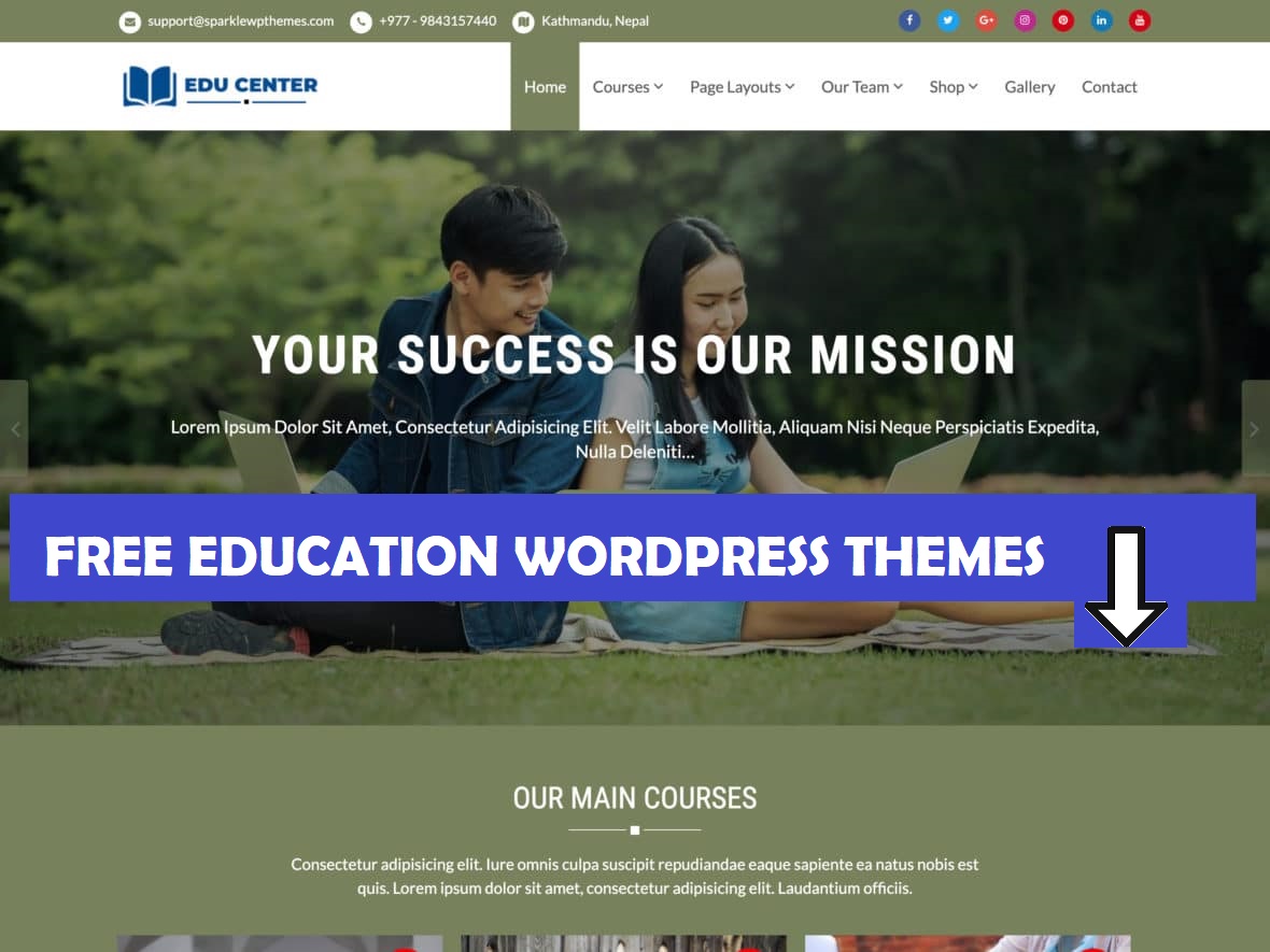 Free education wordpress themes