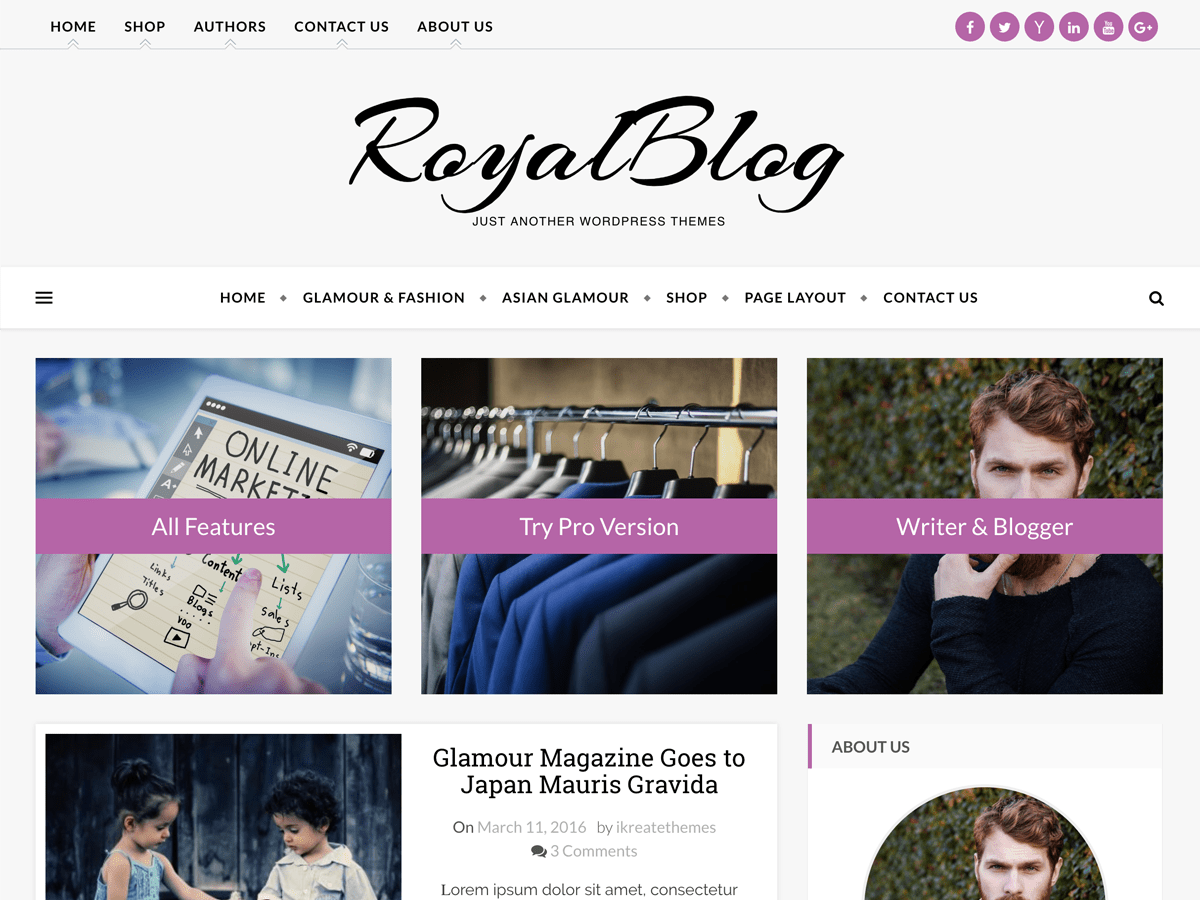 royal blog themes for bloggers