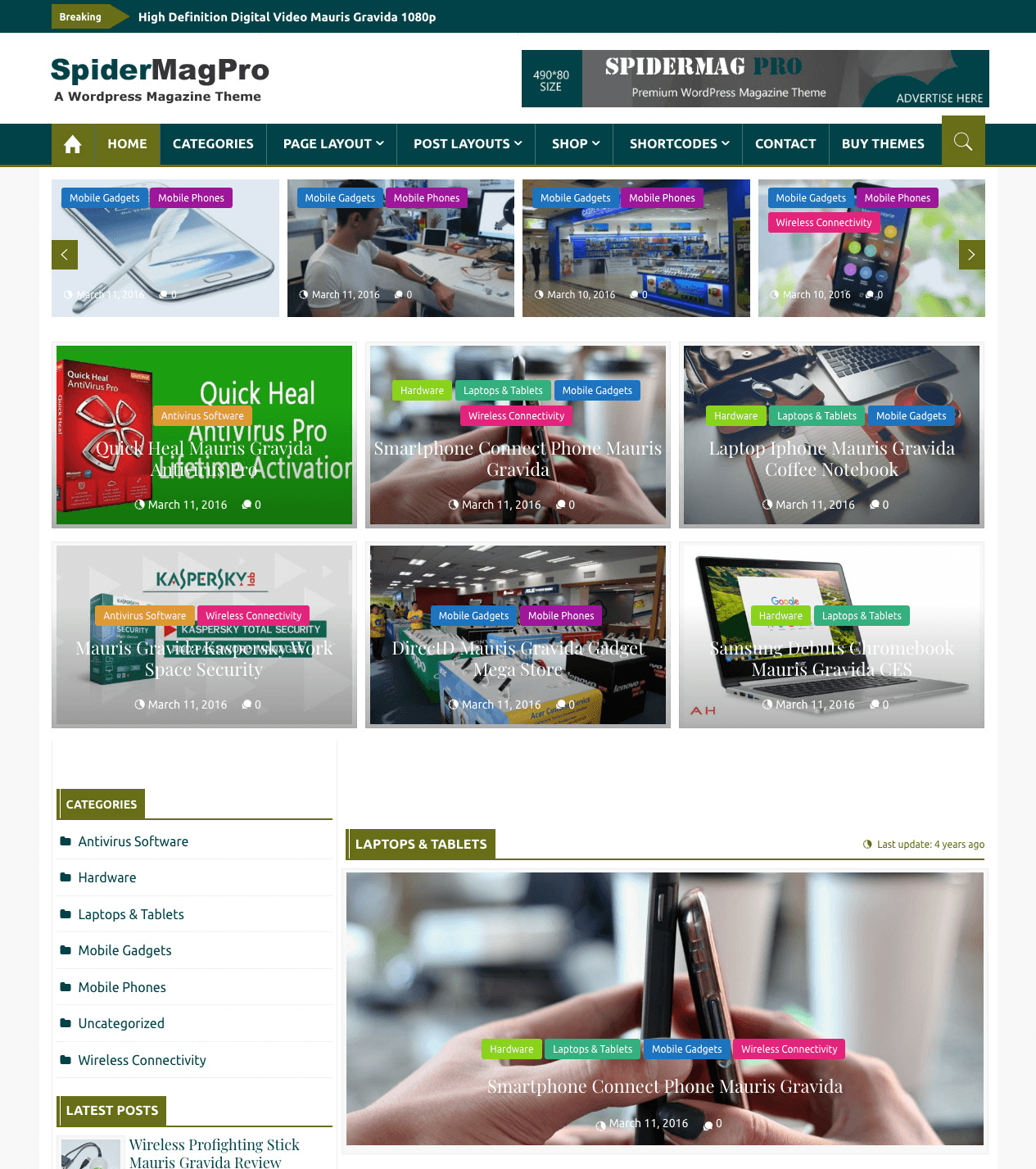 Sparkle Theme-SpiderMag-technology